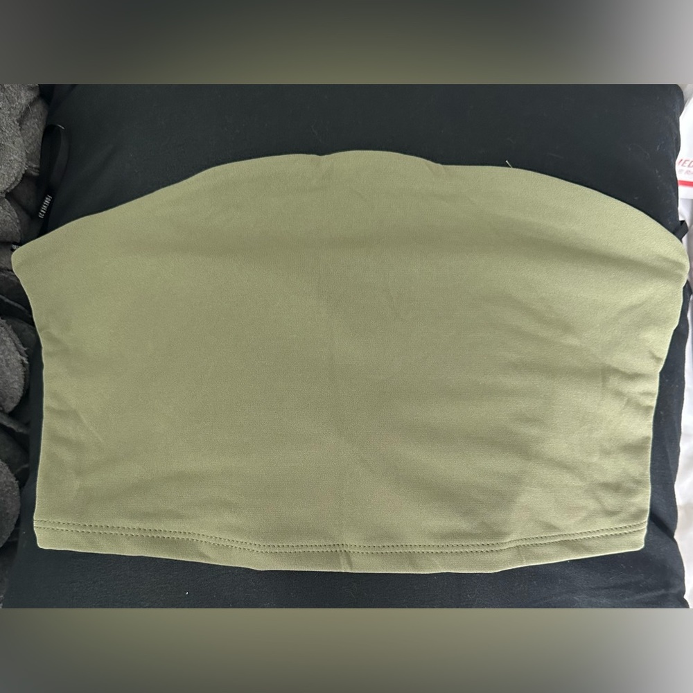 Forever 21 Olive Green Skirt/Bandeau Set